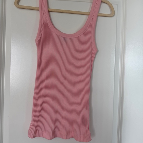 Pink Ribbed Tank Top - Picture 3 of 6